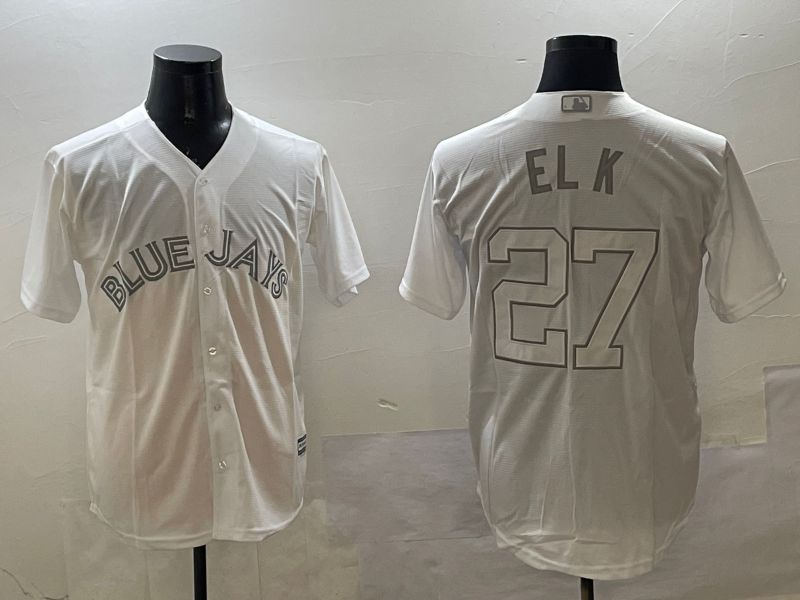 Men Toronto Blue Jays #27 El K White Game 2025 Nike MLB Jersey style 1->toronto blue jays->MLB Jersey